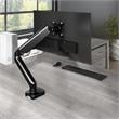 Bush Business Furniture Adjustable Monitor Arm with USB Port in Black - Steel
