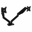 Bush Business Furniture Adjustable Dual Monitor Arm with USB in Black - Steel