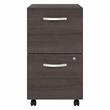Hybrid 2 Drawer Mobile File Cabinet in Storm Gray - Engineered Wood