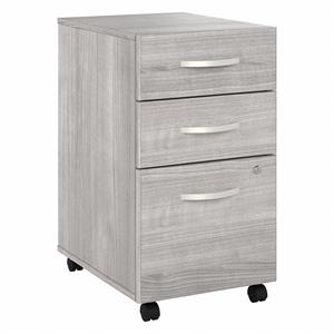 hybrid 3 drawer mobile file cabinet