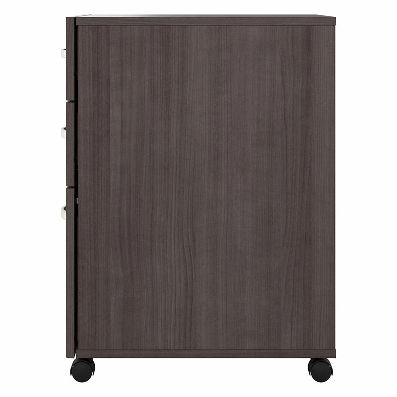 Hybrid 3 Drawer Mobile File Cabinet in Storm Gray - Engineered Wood