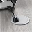 Hybrid 48W x 24D Computer Table Desk in Platinum Gray - Engineered Wood