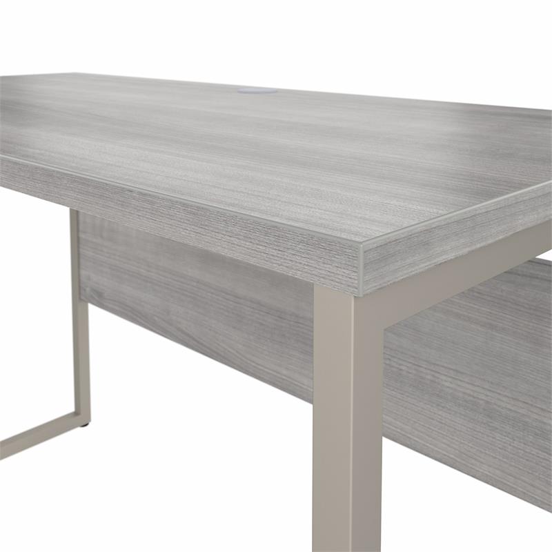 Hybrid 48W x 24D Computer Table Desk in Platinum Gray - Engineered Wood