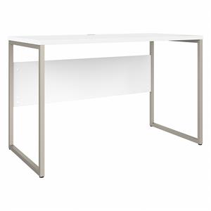 hybrid 48w x 24d computer table desk in white - engineered wood