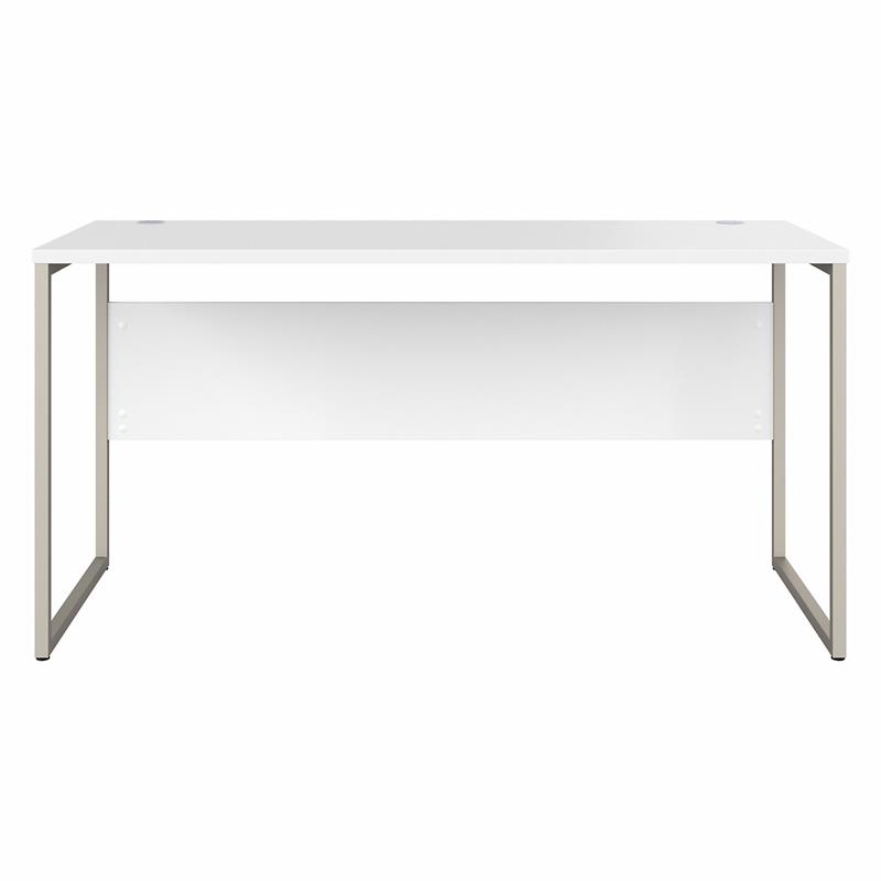 Hybrid 60W x 24D Computer Table Desk in White - Engineered Wood