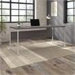 Hybrid 72W x 30D Computer Table Desk in Storm Gray - Engineered Wood