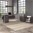Hybrid 72W x 30D Computer Table Desk in Storm Gray - Engineered Wood