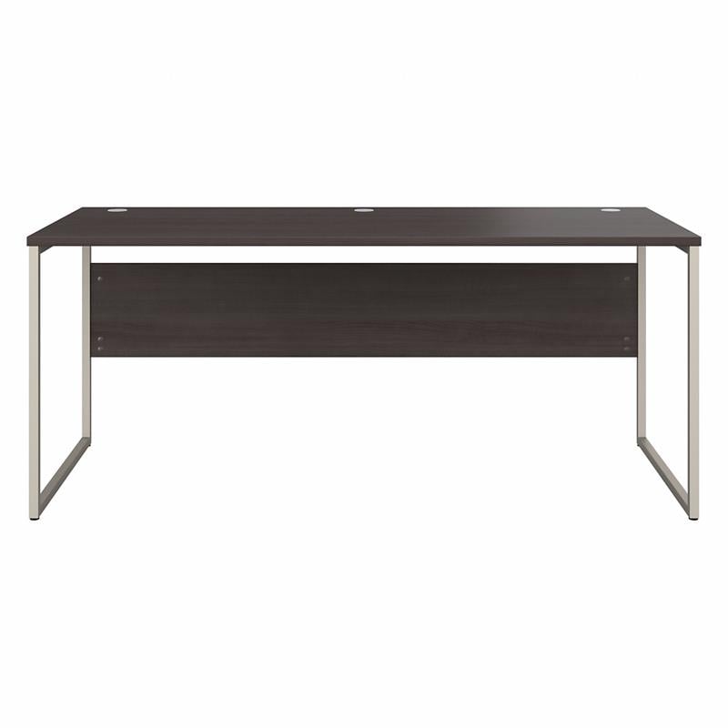 Hybrid 72W x 30D Computer Table Desk in Storm Gray - Engineered Wood