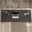Hybrid 72W x 30D Computer Table Desk in Storm Gray - Engineered Wood