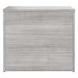 Hybrid Office Storage Cabinet with Drawers in Platinum Gray - Engineered Wood