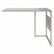 Hybrid 42W x 24D Desk Return/Bridge in Platinum Gray - Engineered Wood