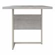 Hybrid 42W x 24D Desk Return/Bridge in Platinum Gray - Engineered Wood