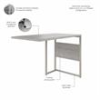 Hybrid 42W x 24D Desk Return/Bridge in Platinum Gray - Engineered Wood