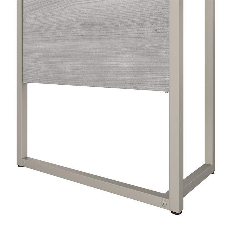 Hybrid 42W x 24D Desk Return/Bridge in Platinum Gray - Engineered Wood