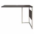 Hybrid 42W x 24D Desk Return/Bridge in Storm Gray - Engineered Wood