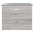 Hybrid 2 Drawer Lateral File Cabinet in Platinum Gray - Engineered Wood
