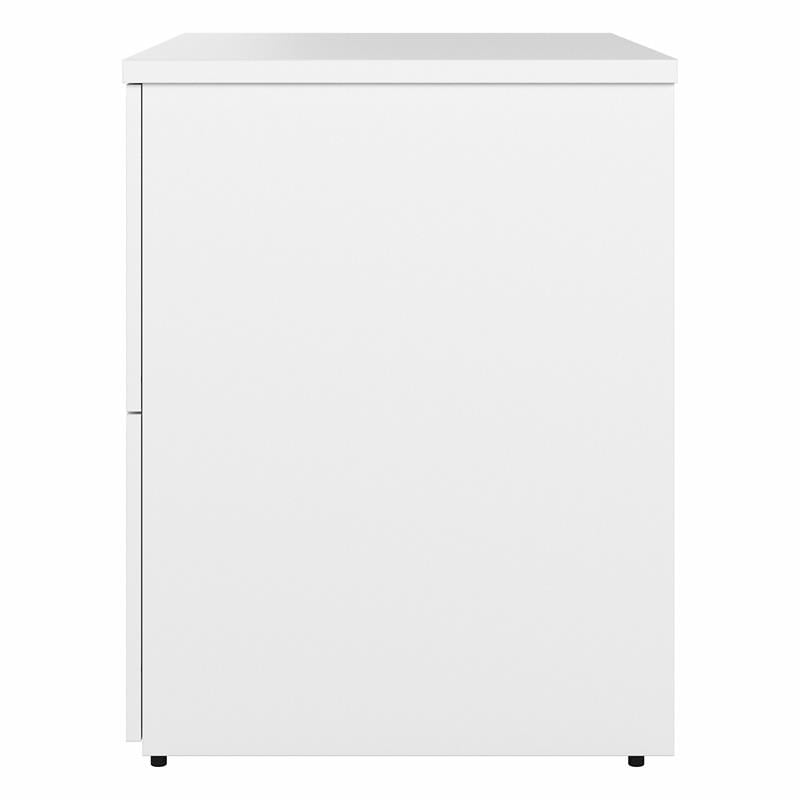 Hybrid 2 Drawer Lateral File Cabinet in White - Engineered Wood