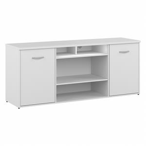 72W Office Storage Cabinet with Doors Engineered Wood