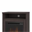 400 Series 24W Electric Fireplace with Shelf in Storm Gray - Engineered Wood