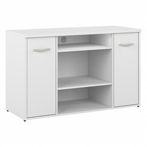 Studio C 48W Office Storage Cabinet with Doors in White - Engineered Wood