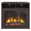 400 Series 32W Electric Fireplace with Shelf in Storm Gray - Engineered Wood