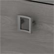 Echo L Shaped Desk with Mobile File Cabinet in Modern Gray - Engineered Wood