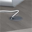 Echo L Shaped Desk with Mobile File Cabinet in Modern Gray - Engineered Wood