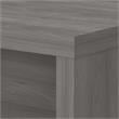 Echo L Shaped Bow Front Desk in Modern Gray - Engineered Wood