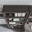 Echo 5 Shelf Bookcase in Charcoal Maple - Engineered Wood