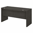 Echo 60W Bow Front Desk in Charcoal Maple - Engineered Wood
