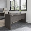 Echo 60W Bow Front Desk in Charcoal Maple - Engineered Wood