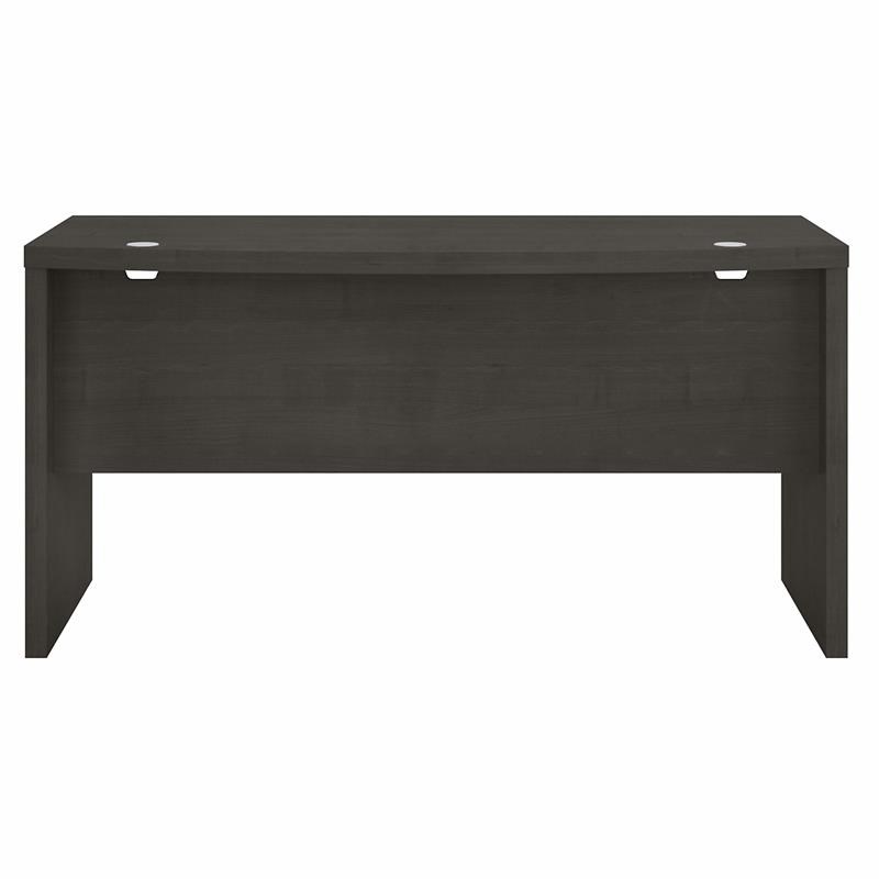 Echo 60W Bow Front Desk in Charcoal Maple - Engineered Wood