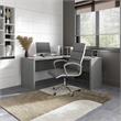 Echo 36W Desk Return in Modern Gray - Engineered Wood