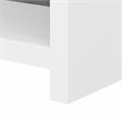 Echo 5 Shelf Bookcase in Pure White and Modern Gray - Engineered Wood