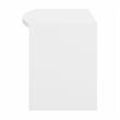 Echo 60W Bow Front Desk in Pure White and Modern Gray - Engineered Wood