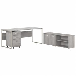 Hybrid 72W Desk with Storage and Drawers