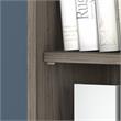 Hybrid Tall 5 Shelf Bookcase with Doors in Modern Hickory - Engineered Wood