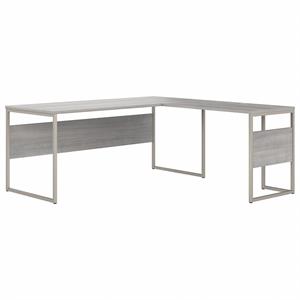 Hybrid 72W x 30D L Shaped Table Desk in Platinum Gray - Engineered Wood