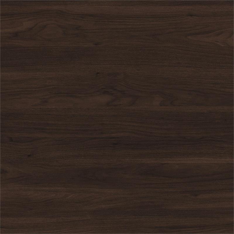 Hybrid 60W L Shaped Table Desk with Drawers in Black Walnut - Engineered Wood