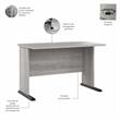 Studio A 48W Computer Desk with Drawers in Platinum Gray - Engineered Wood