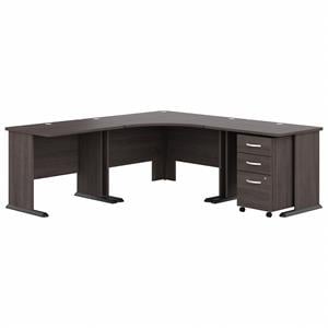 Studio A 83W Large Corner Desk with Drawers