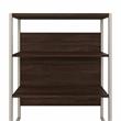 Hybrid Lateral File Cabinet with Shelves in Black Walnut - Engineered Wood
