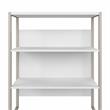 Hybrid Lateral File Cabinet with Shelves in White - Engineered Wood