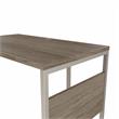 Hybrid 72W x 36D L Shaped Table Desk in Modern Hickory - Engineered Wood