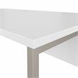 Hybrid 72W x 36D L Shaped Table Desk in White - Engineered Wood