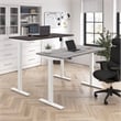 Move 40 Series 48W Adjustable Standing Desk in Platinum Gray - Engineered Wood