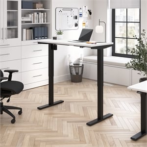 Move 40 Series 48W Adjustable Standing Desk in White - Engineered Wood
