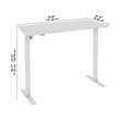 Move 40 Series 60W Adjustable Standing Desk in Modern Hickory - Engineered Wood