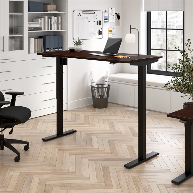 Move 40 Series 60W Adjustable Standing Desk in Mocha Cherry - Engineered Wood