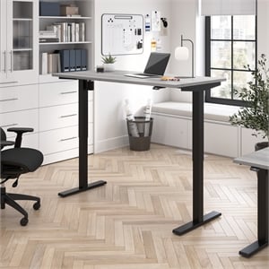 Move 40 Series 60W Adjustable Standing Desk in Platinum Gray - Engineered Wood